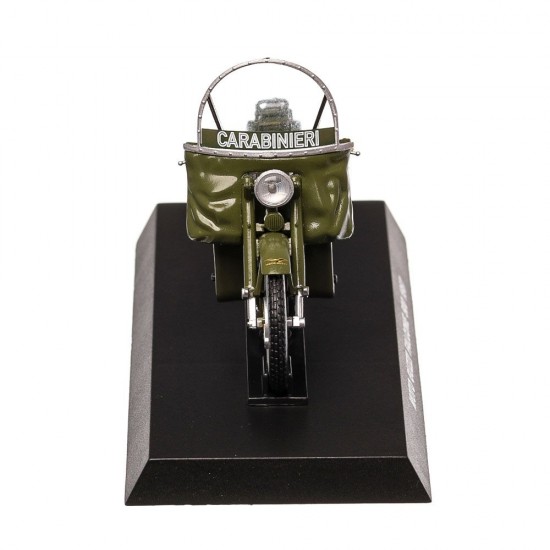 Machetă moto Magazine Models [1:24] - Moto Guzzi 1967 Moto Guzzi Falcone 500 Carabinieri - Green